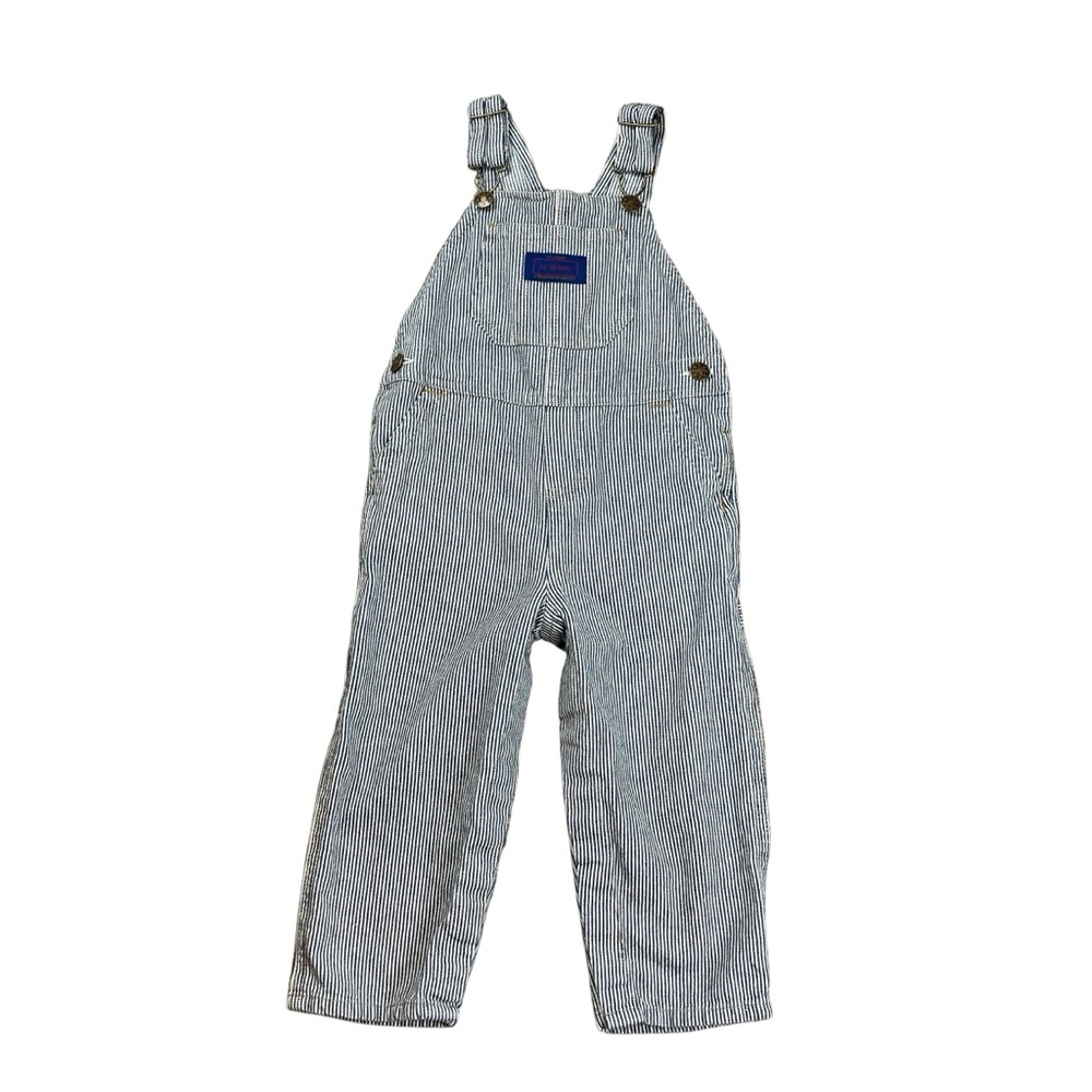 Lil' Hickory Stripe Overalls 24 Months Railroad Train Conductor 100% Cotton